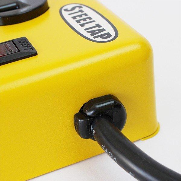 Fargo American Retro STEELTAP Iron AC 4 Outlets with Lightning Surge Guard PT400YE Yellow