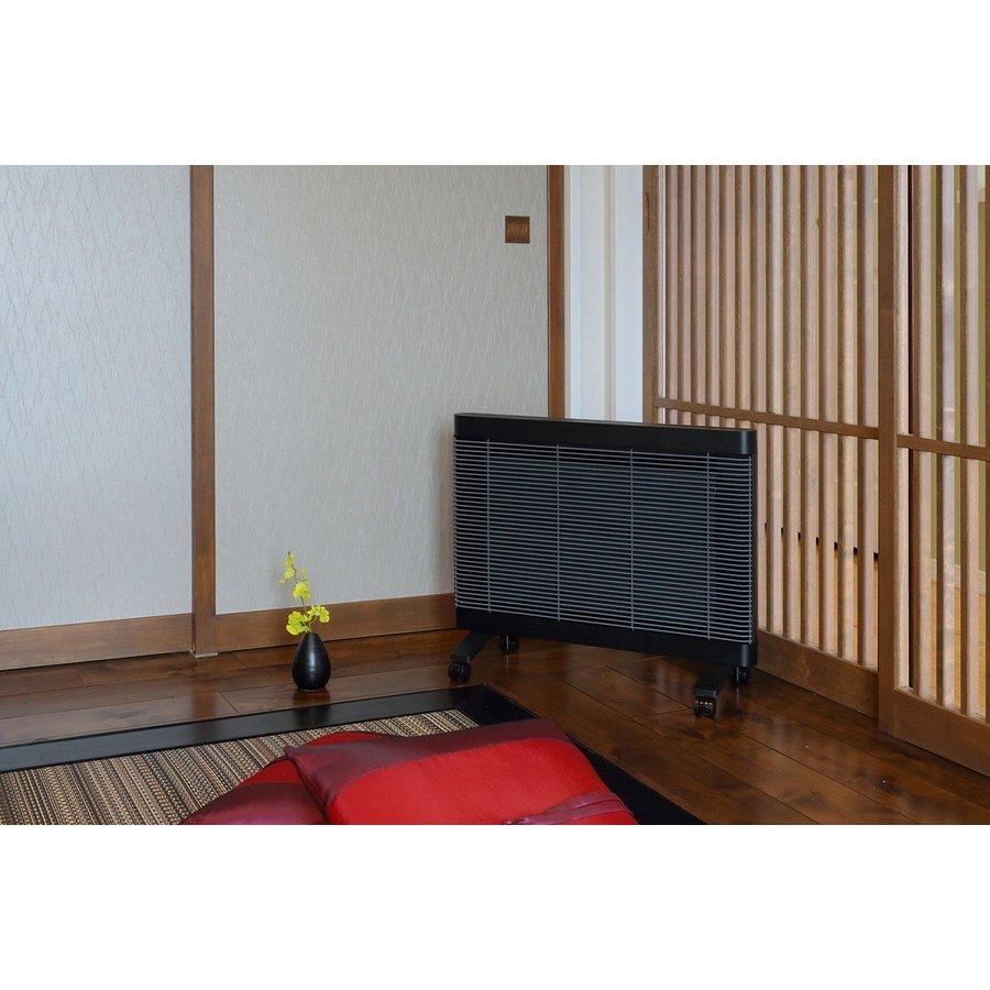 [In stock] INTER CENTRAL Far-infrared heater MHS-700-K My Heat Seraphi Black Heating capacity: 4 to 6 tatami mats