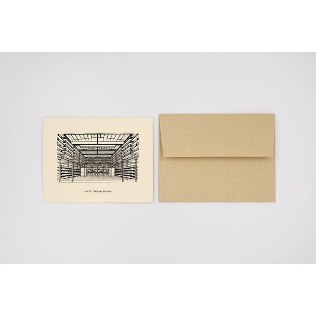 GINZA TSUTAYA BOOKS &#39;s original greeting card &quot;Atrium&quot;