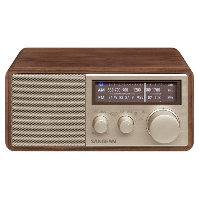 Sangean FM/AM Radio/Bluetooth Speaker WR-302 Walnut