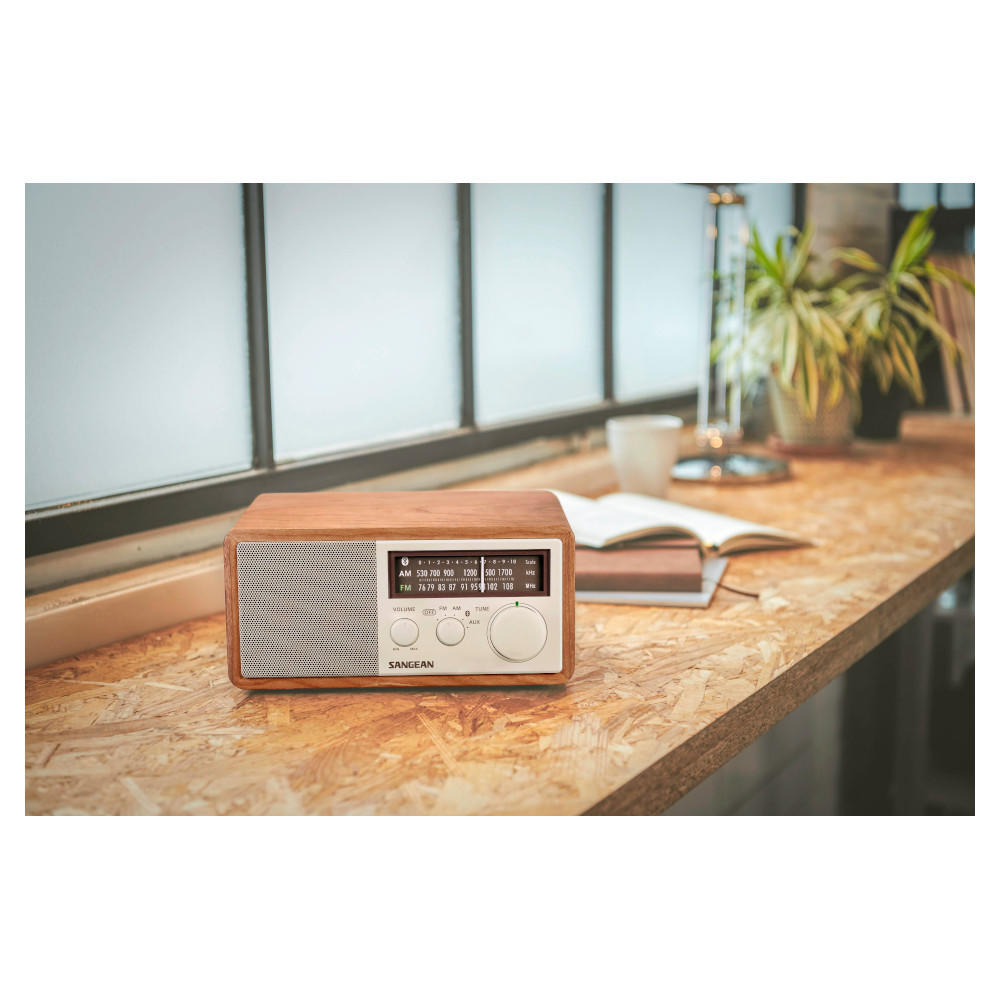 Sangean FM/AM Radio Bluetooth Speaker WR-302 Cherry