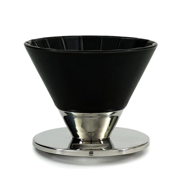 Beasty Coffee by amadana Coffee Dripper MB-S Silver & Black