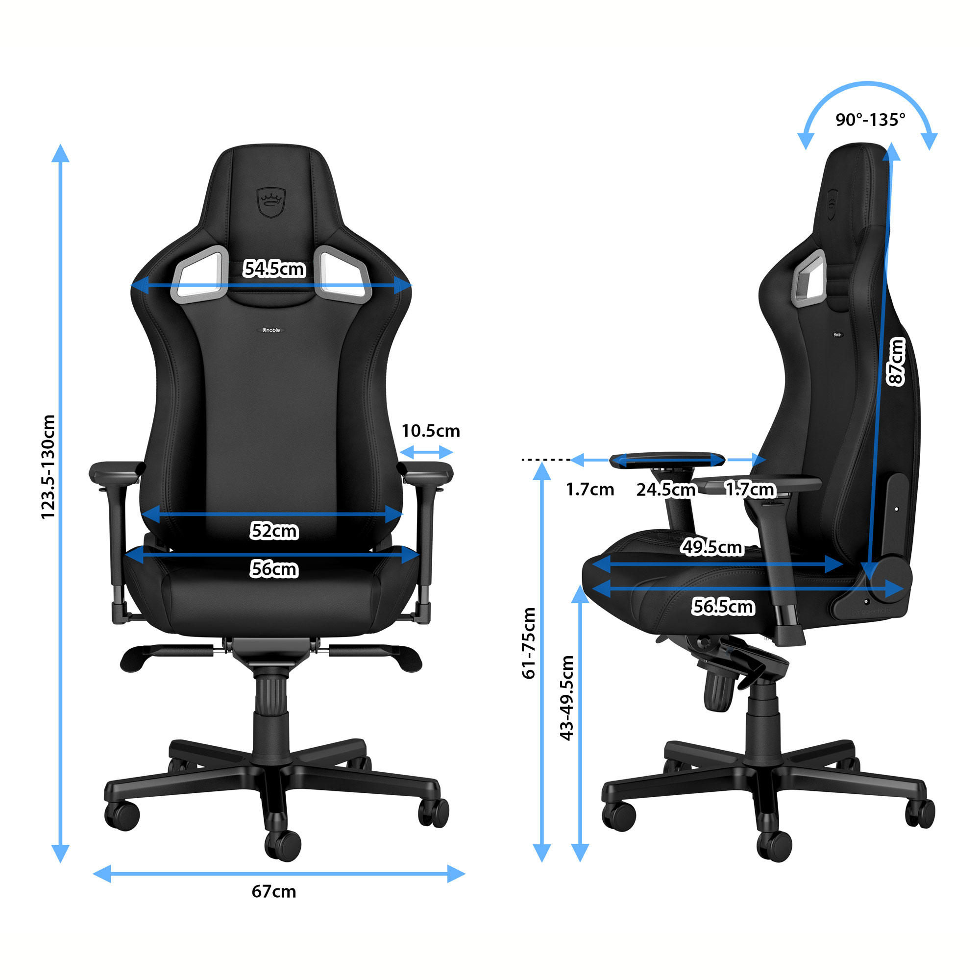 [Pre-order] noblechairs EPIC BLACK EDITION