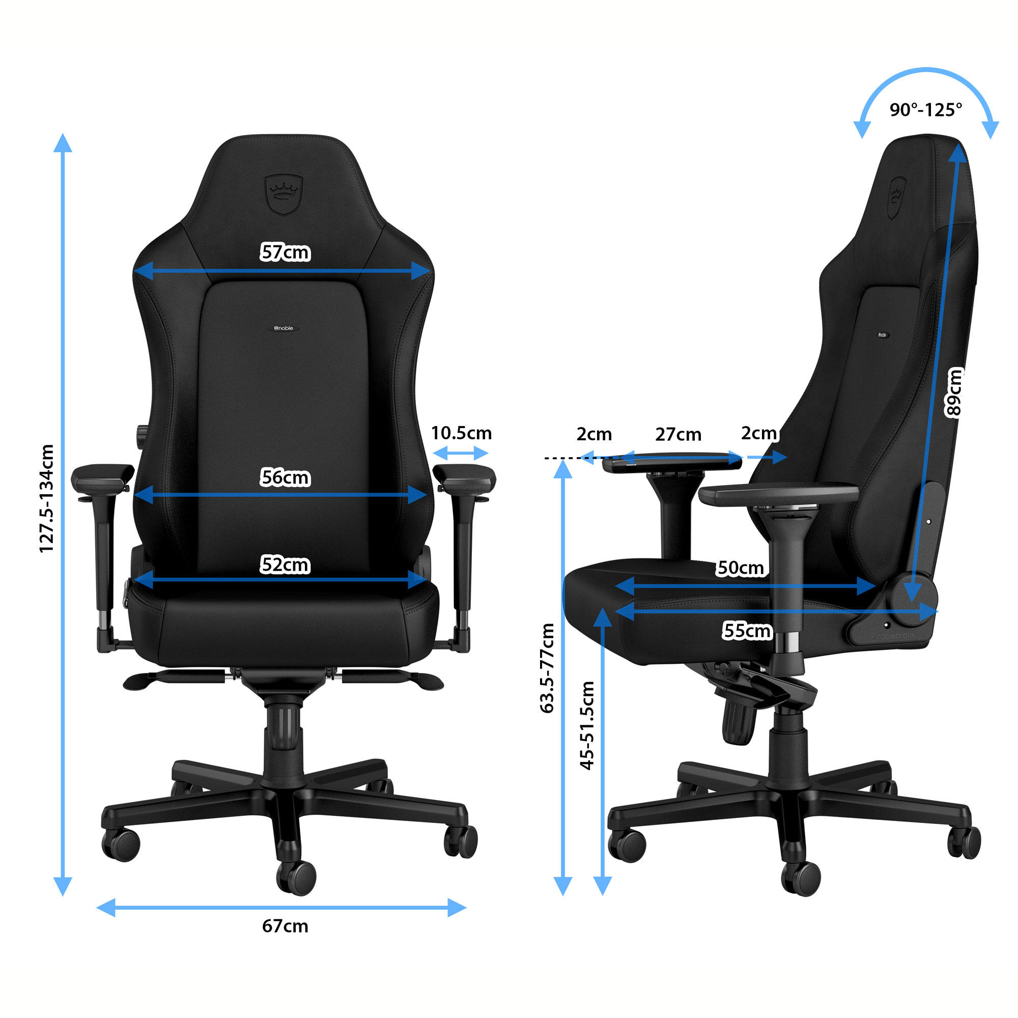 [Pre-order] noblechairs HERO BLACK EDITION