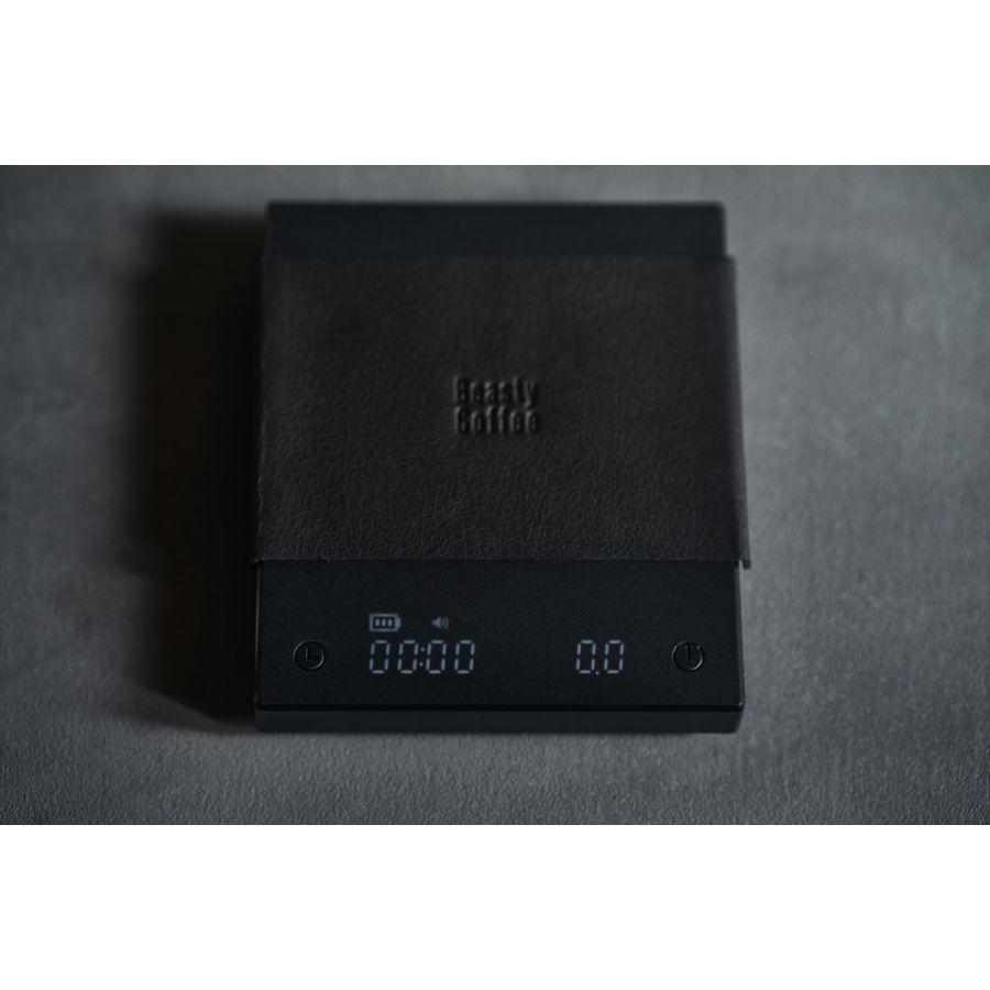 Beasty Coffee by amadana Coffee Scale Black Leather