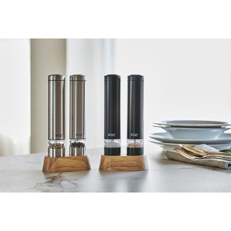 Russell Hobbs Electric Pepper Mill Salt &amp; Pepper Mini Silver