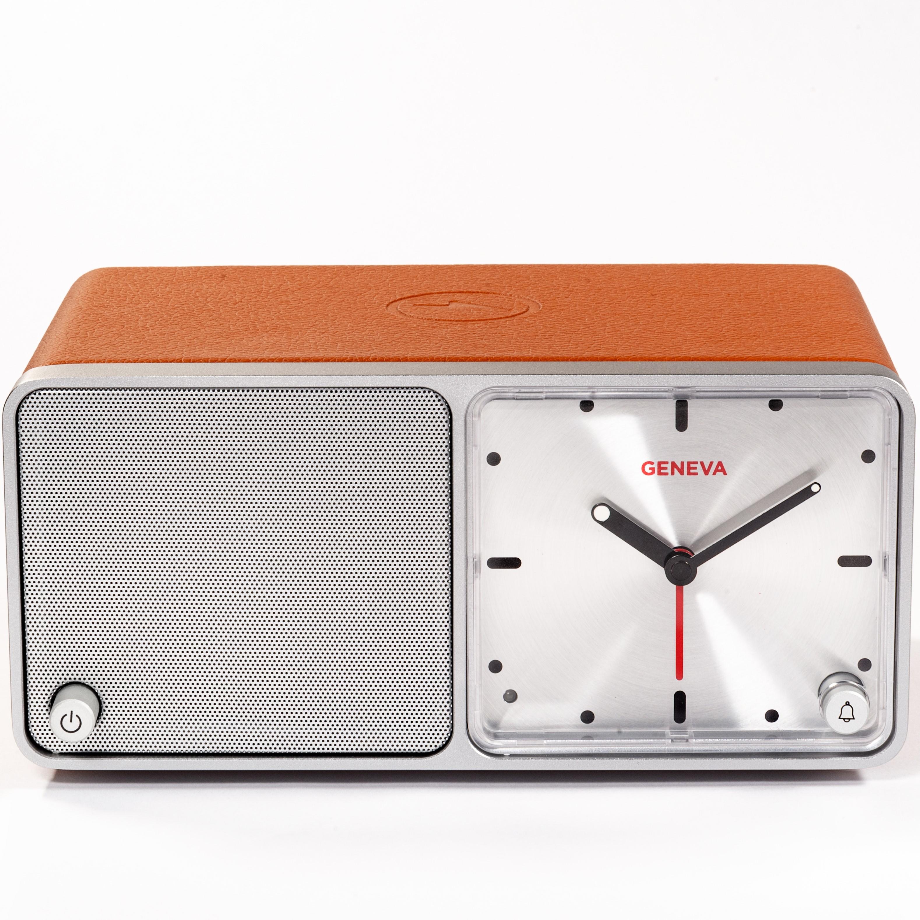 GENEVA Bluetooth(R) Speaker with Clock GENEVA Time (Cognac)