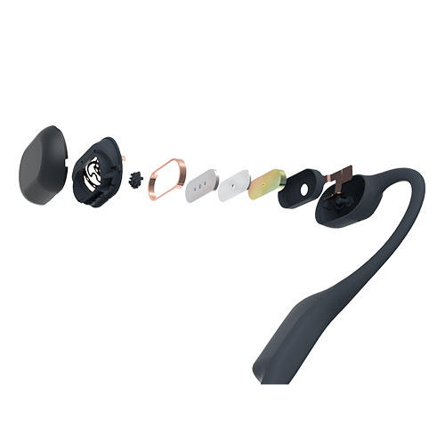 Shokz Bone Conduction Headphones OPENRUN MINI Black