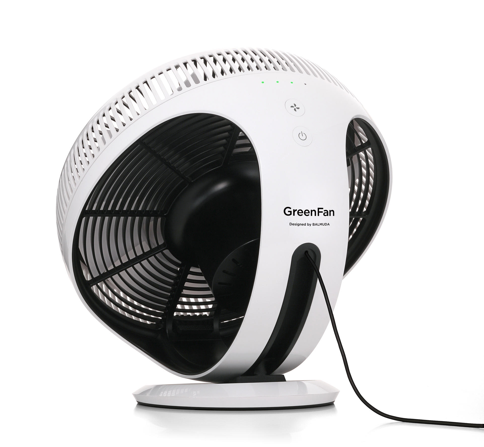 BALMUDA the GreenFan Cirq White x Black EGF-3400-WK