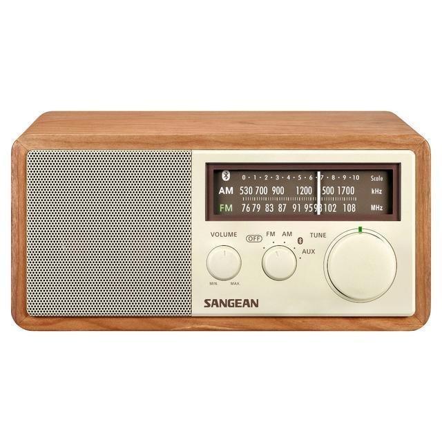 Sangean FM/AM Radio/Bluetooth Speaker WR-302 Walnut