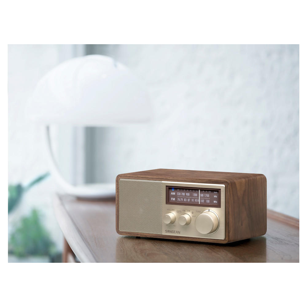 Sangean FM/AM Radio/Bluetooth Speaker WR-302 Walnut