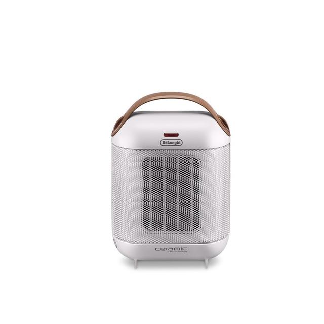 DeLonghi Capsula Ceramic Fan Heater, Ivory White