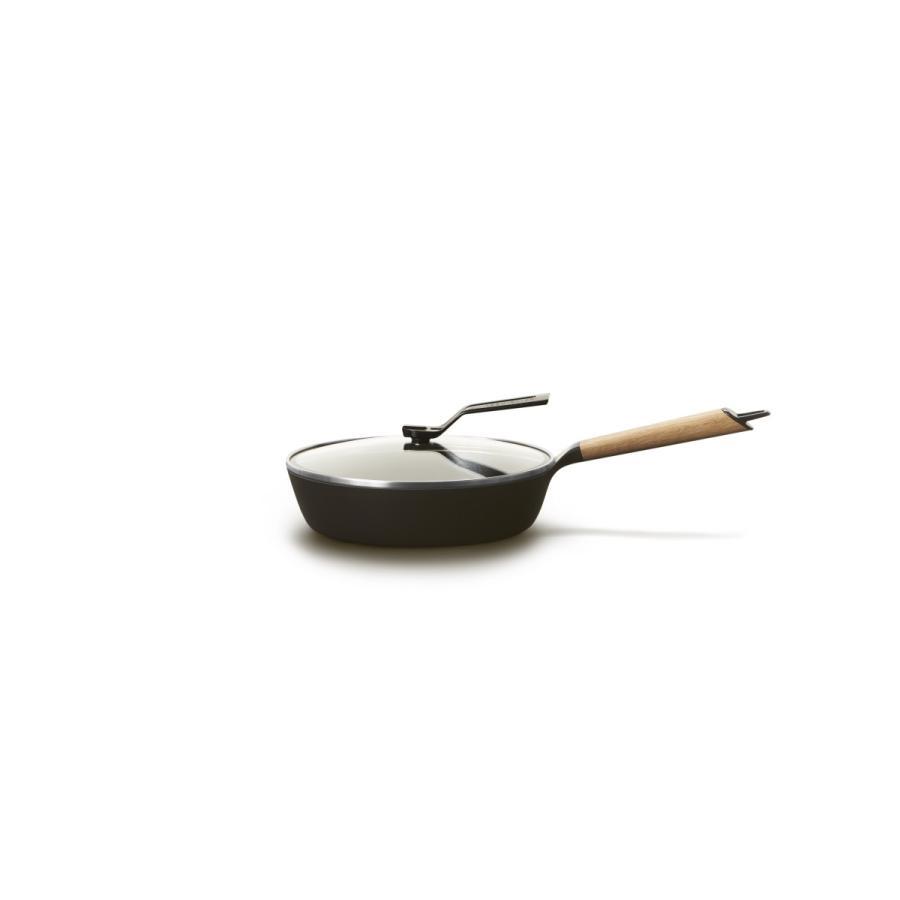 Vermicular Frying Pan, 24cm, Deep, Oak