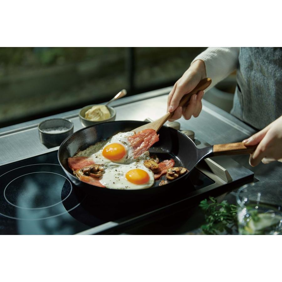 Vermicular Frying Pan, 24cm, Deep, Oak