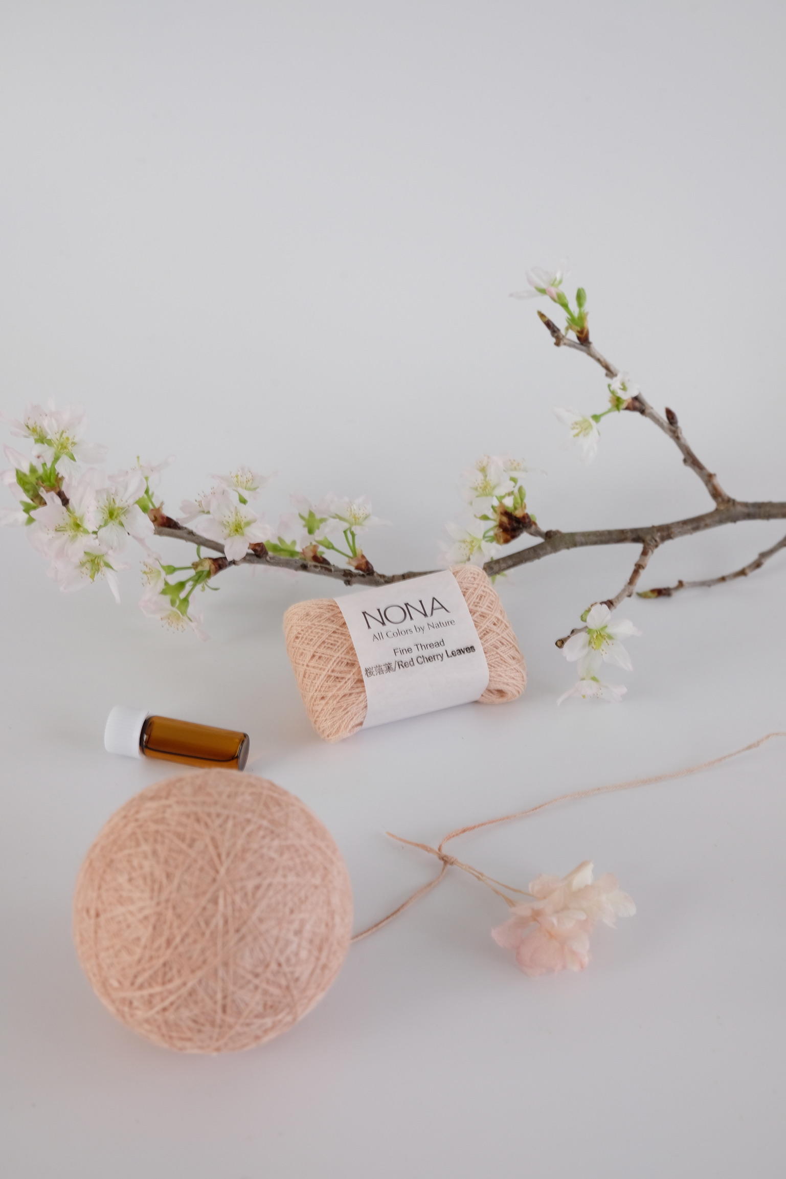 Aroma Temari Kit SAKURA ~ Hirakata Yoshi Thread x NONA Fine Thread ~