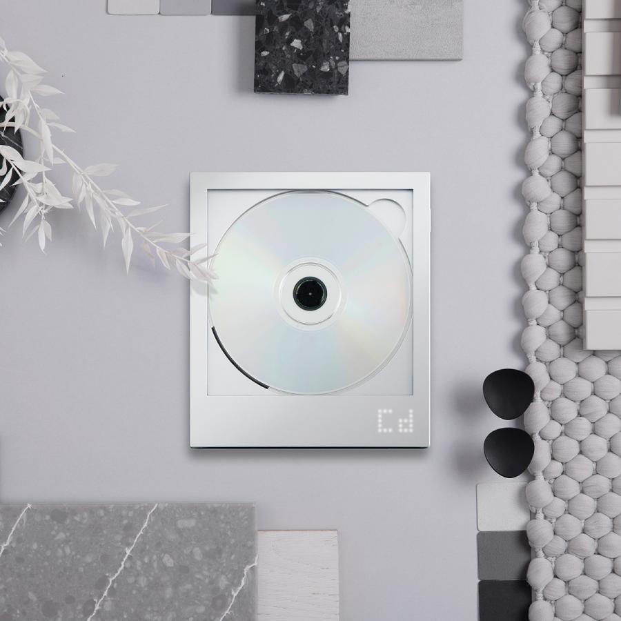 [Wall mount accessory sold separately] CD player CP1 Instant Disk Audio Silver