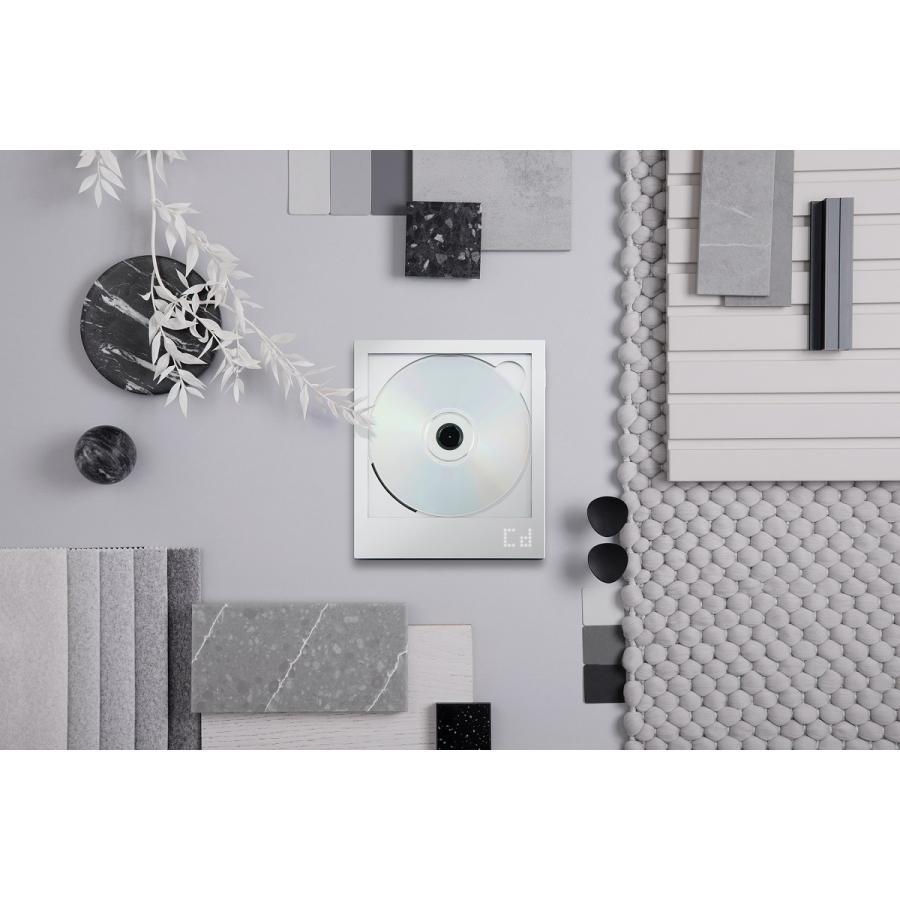 [Wall mount accessory sold separately] CD player CP1 Instant Disk Audio Silver