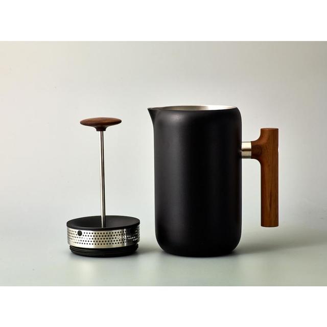 Fellow w Clara French Press Black + WALNUT