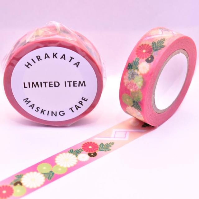 Original masking tape &quot;Chrysanthemum Doll B&quot; available only TSUTAYA BOOKS