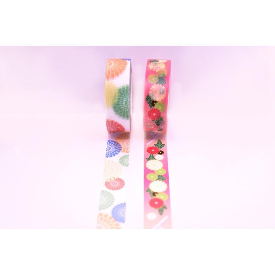 Original masking tape &quot;Chrysanthemum Doll B&quot; available only TSUTAYA BOOKS