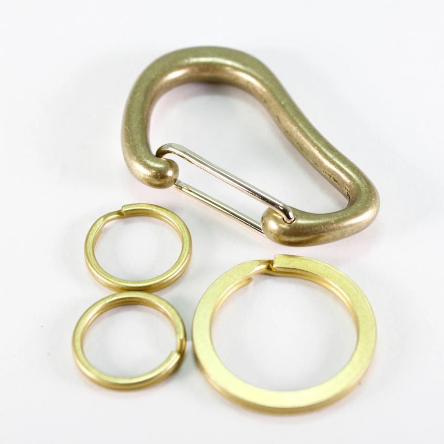 DIARGE BRASS KARABINER KEYRING / 3color