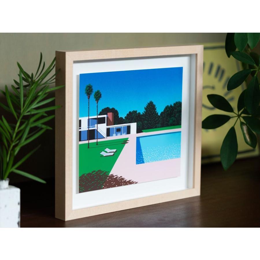 Hiroshi Nagai POOLSIDE Small Art Piece (with frame) Hiroshi Nagai