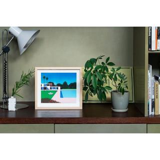 Hiroshi Nagai POOLSIDE Small Art Piece (with frame) Hiroshi Nagai