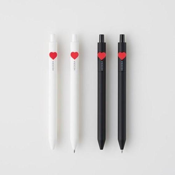 HEDERA Hedera gel ink ballpoint pen Pure Heart White