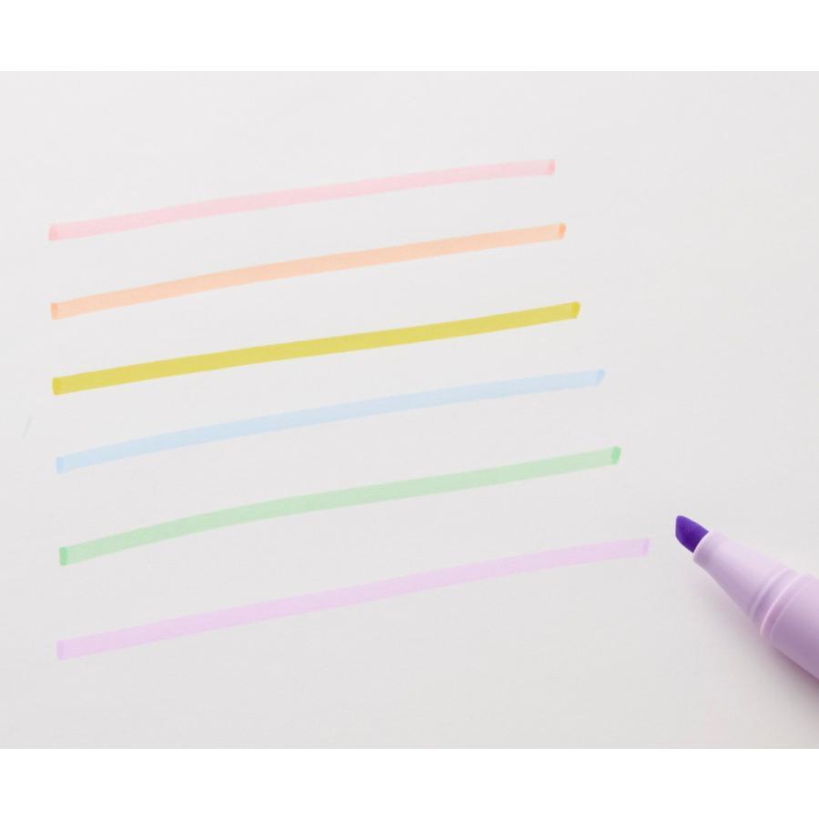 TSUTAYA Original Brand HEDERA Highlighter Pen 6-Color Set