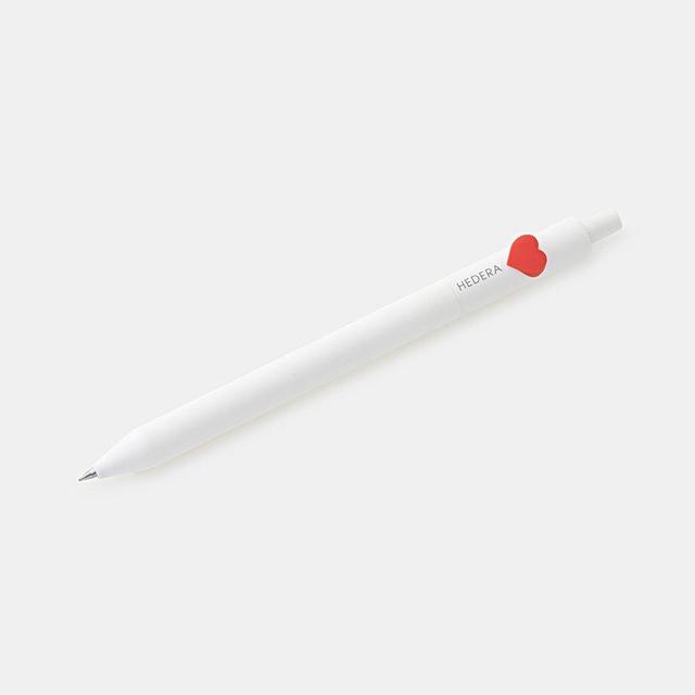 HEDERA Hedera gel ink ballpoint pen Pure Heart White