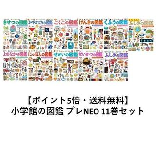 【送料無料】小学館の図鑑　プレNEO　11巻セット　誕生日プレゼント　クリスマス　お年玉　自由研究