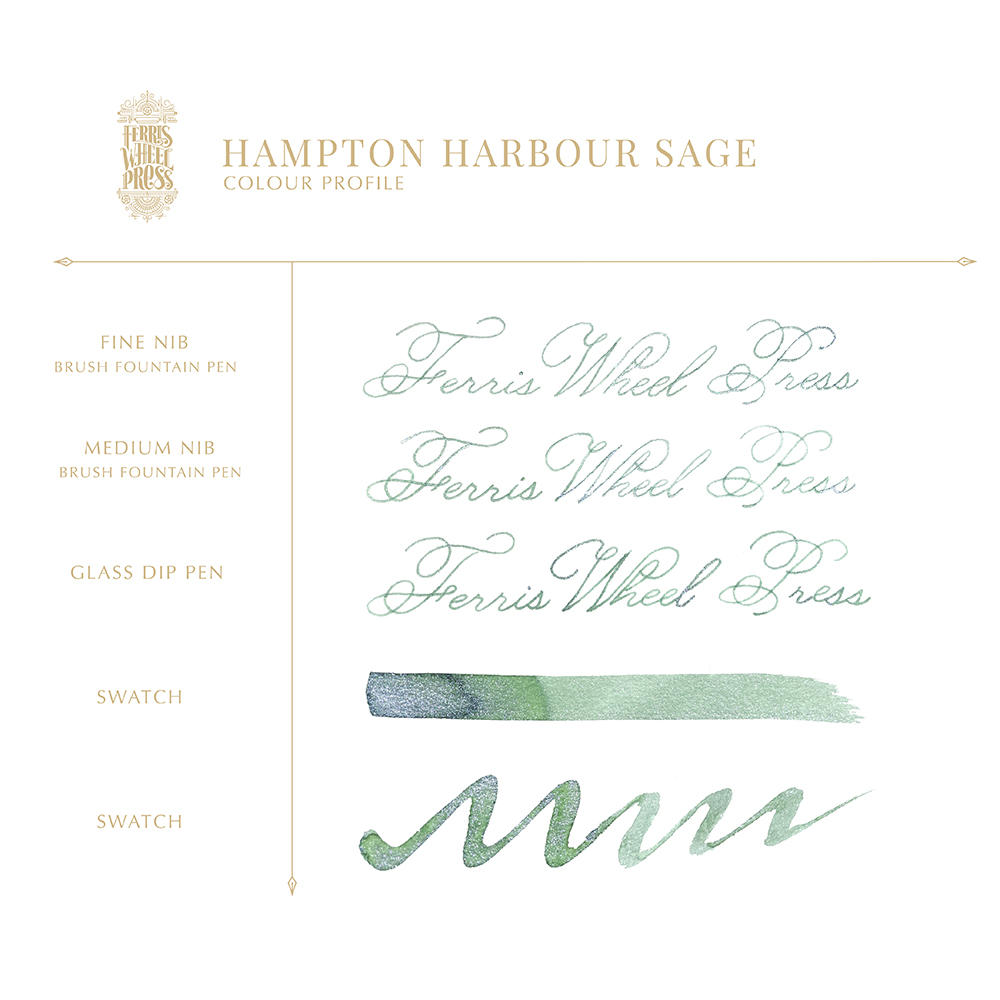 Ferris Wheel Press Hampton Harbor Sage Ink 38ml