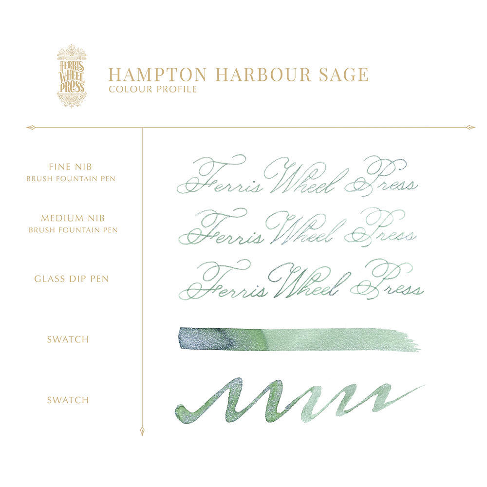 [38ml] Ferris Wheel Press Hampton Harbor Sage Ferris Ink