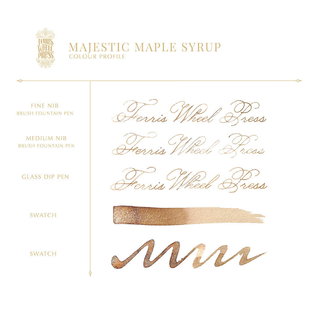 [38ml] Ferris Wheel Press Majestic Maple Syrup Ferris Ink