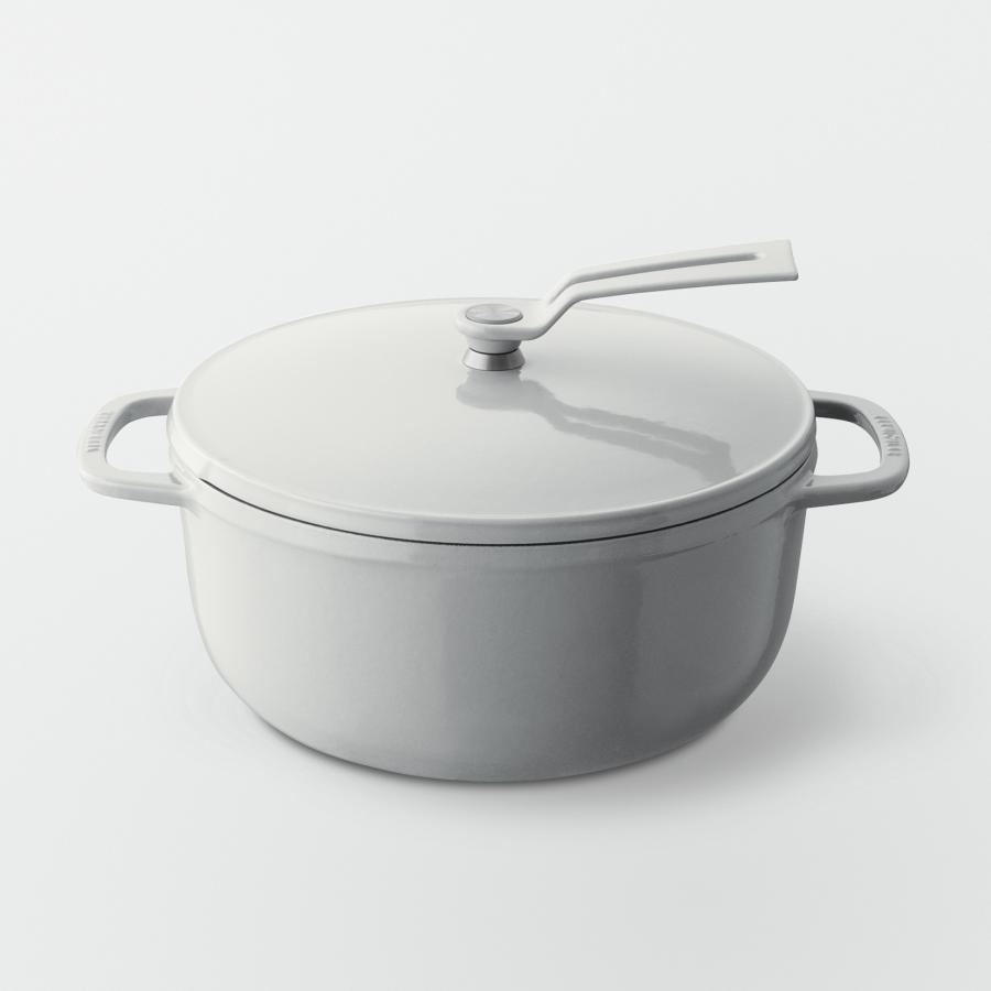 Vermicular Oven Pot 2 22cm [Sea Salt White] (Self-standing Lid)