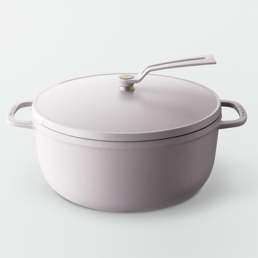 Vermicular Oven Pot 2 26cm [Matte Cloud Pink] (Self-standing lid)