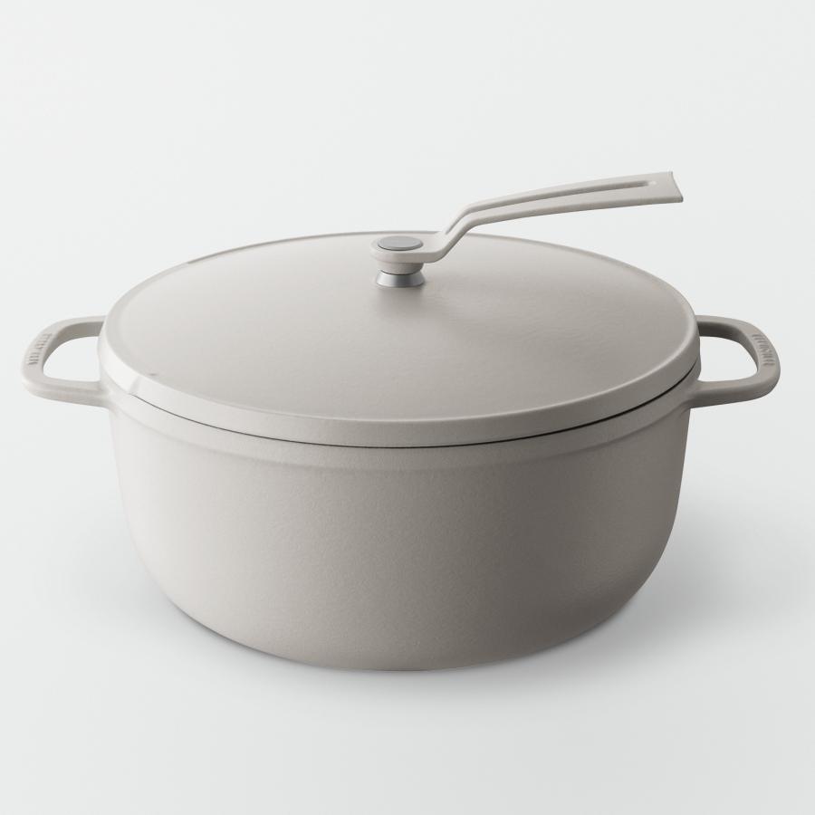 Vermicular Oven Pot 2 26cm [Matte Linen Beige] (Self-standing Lid)