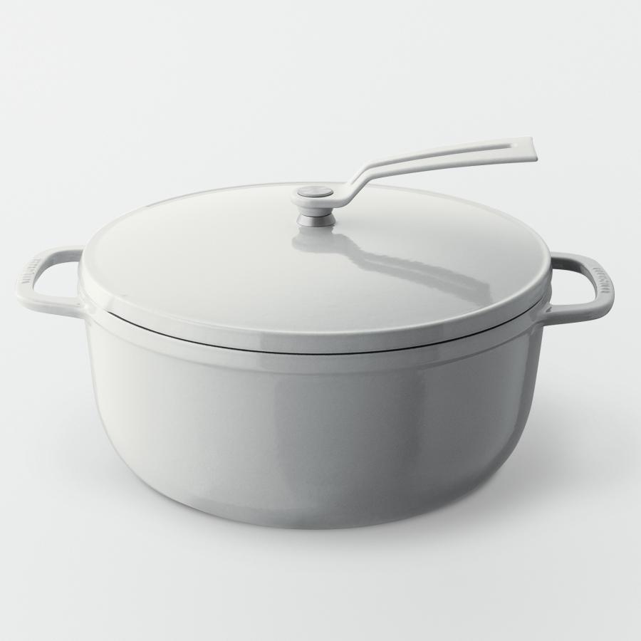 Vermicular Oven Pot 2 26cm [Sea Salt White] (Self-standing Lid)