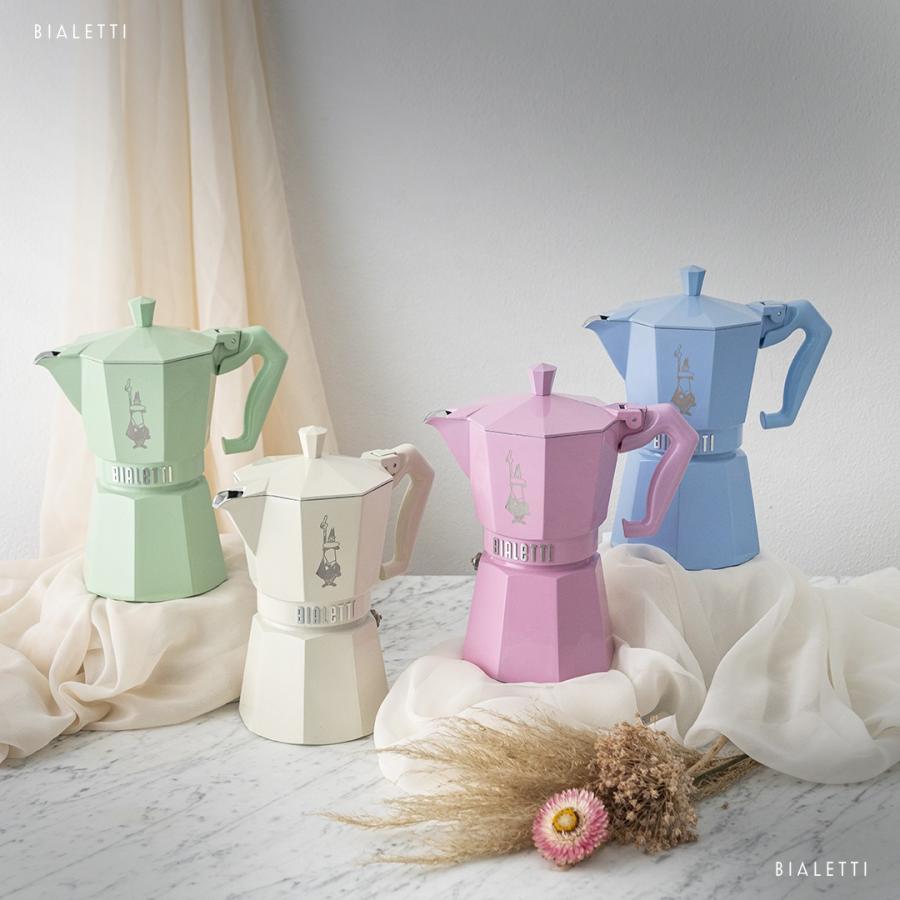 [Limited quantity bonus available] Bialetti Premium Moka Express Exclusive 3 cups cream