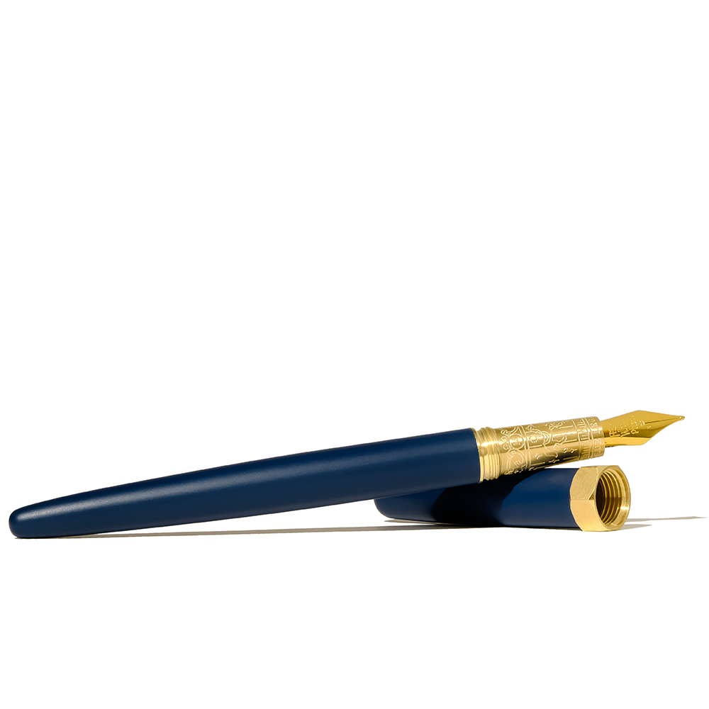 Ferris Wheel Press fountain pen Blue Legacy The Brush fountain pen