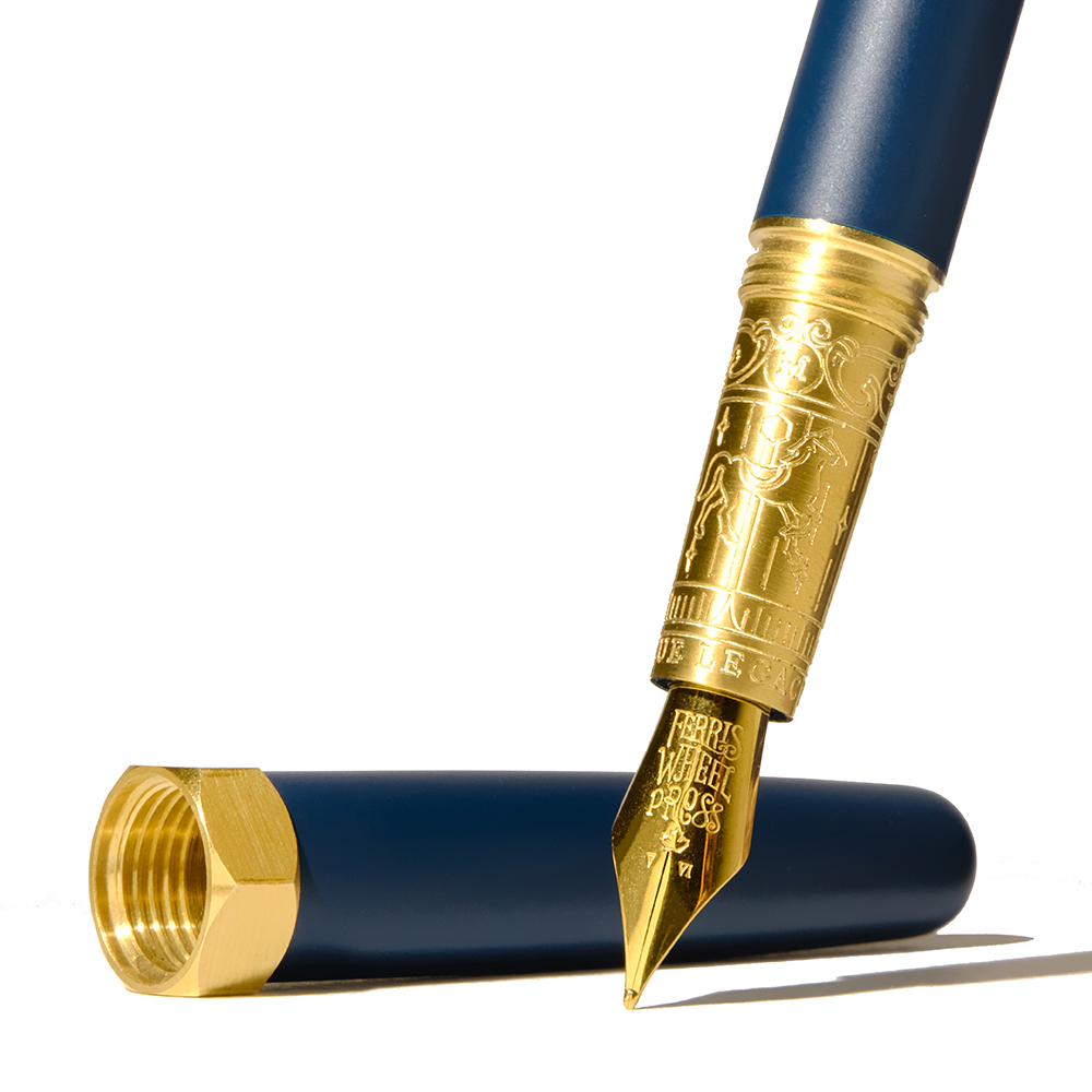 Ferris Wheel Press fountain pen Blue Legacy The Brush fountain pen