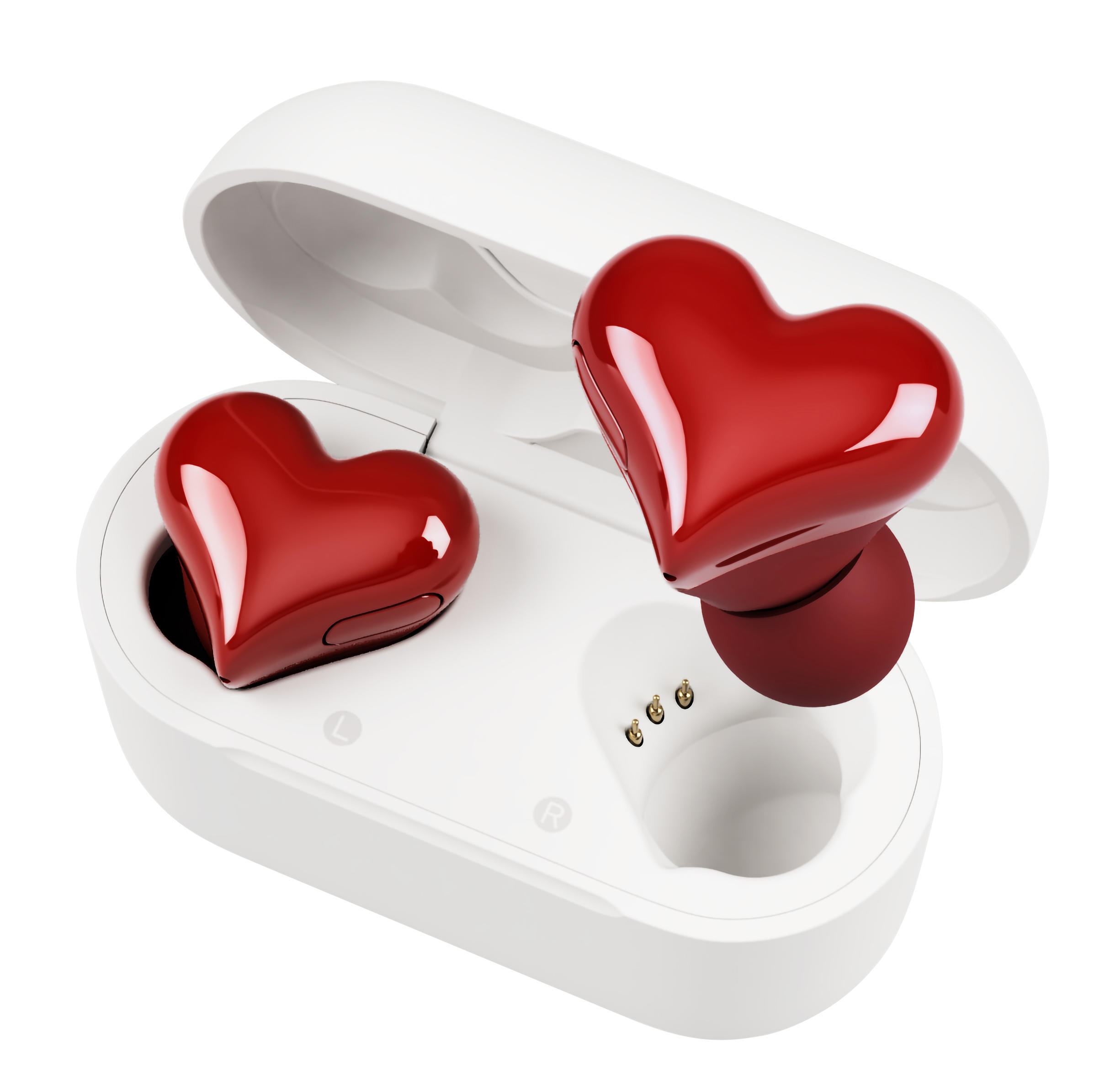 HeartBuds Heart-shaped completely wireless earphones 4 colors