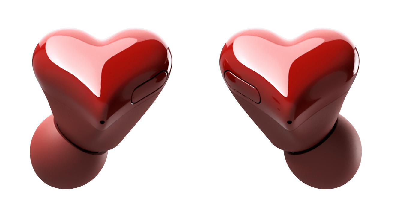 HeartBuds Heart-shaped completely wireless earphones 4 colors