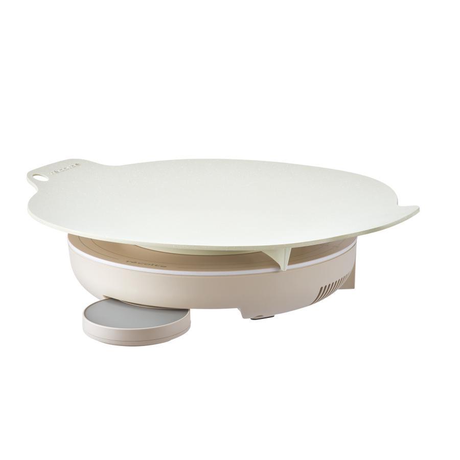 Tabletop IH Cooking Griddle Cream White