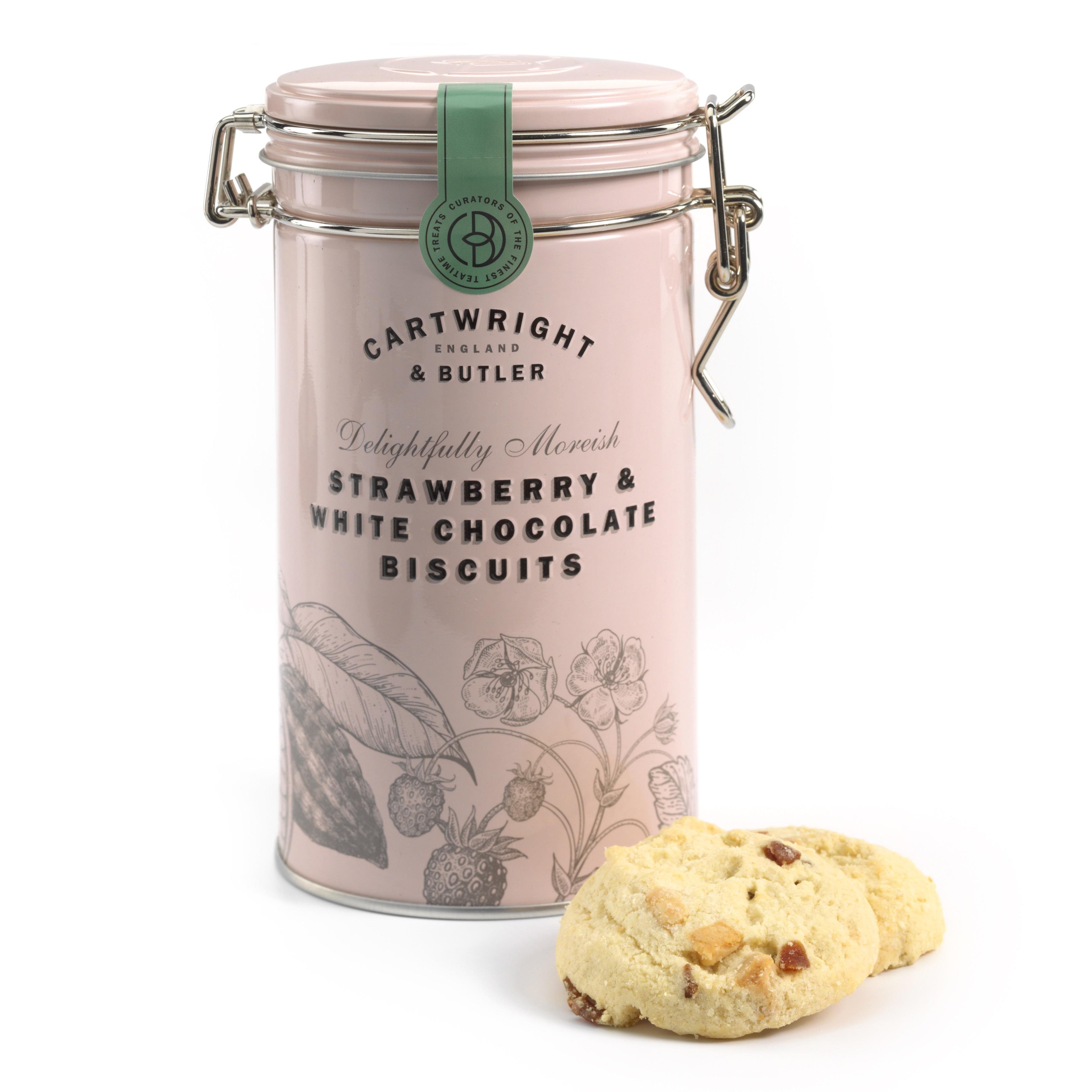 [20% OFF] CARTWRIGHT &amp; BUTLER Strawberry &amp; White Chocolate Biscuits (Tin)