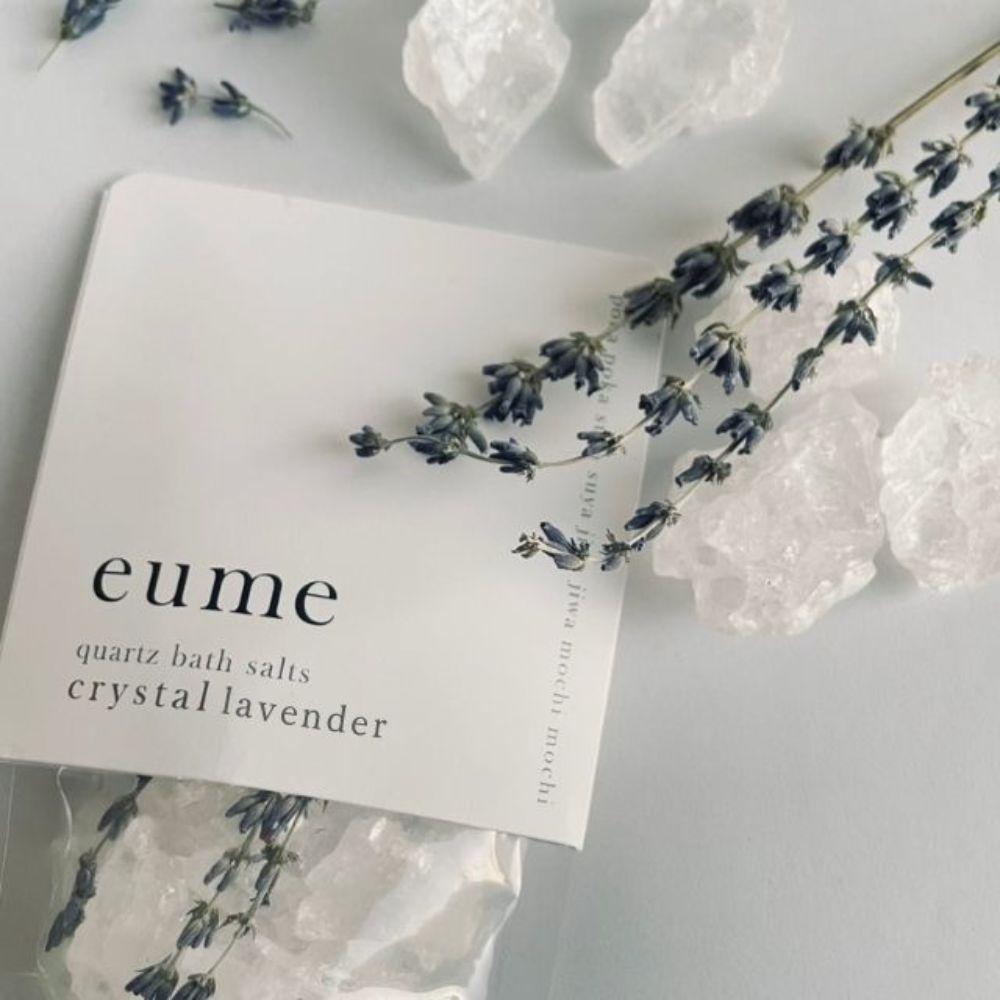 *Exclusive to TSUTAYA BOOKS * eume Quartz Bath Salt Crystal Lavender