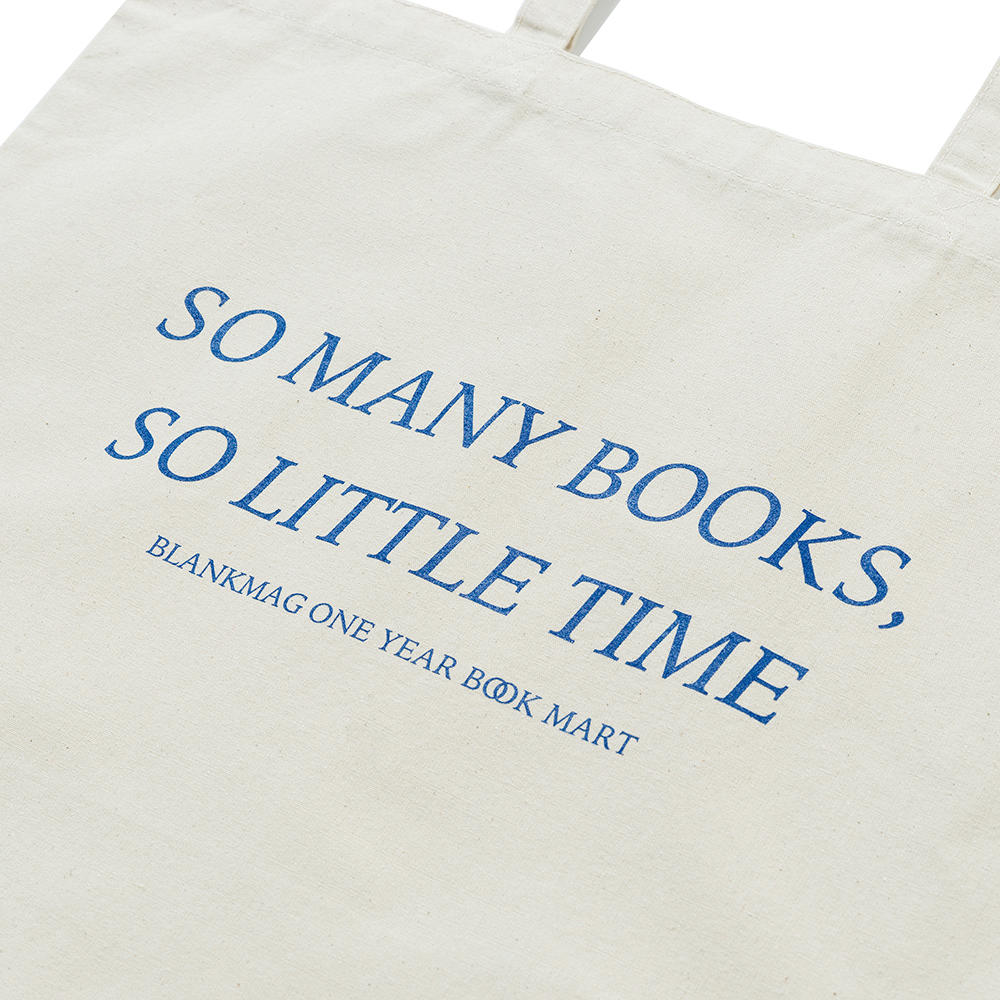 [Selectable types/Tote bag] BLANKMAG BOOK MART "SO MANY BOOKS, SO LITTLE TIME" TOTE BAG