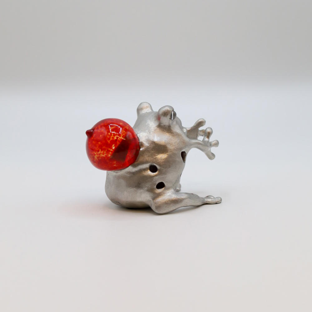 Small Frog Red by Hiroko Hosomi