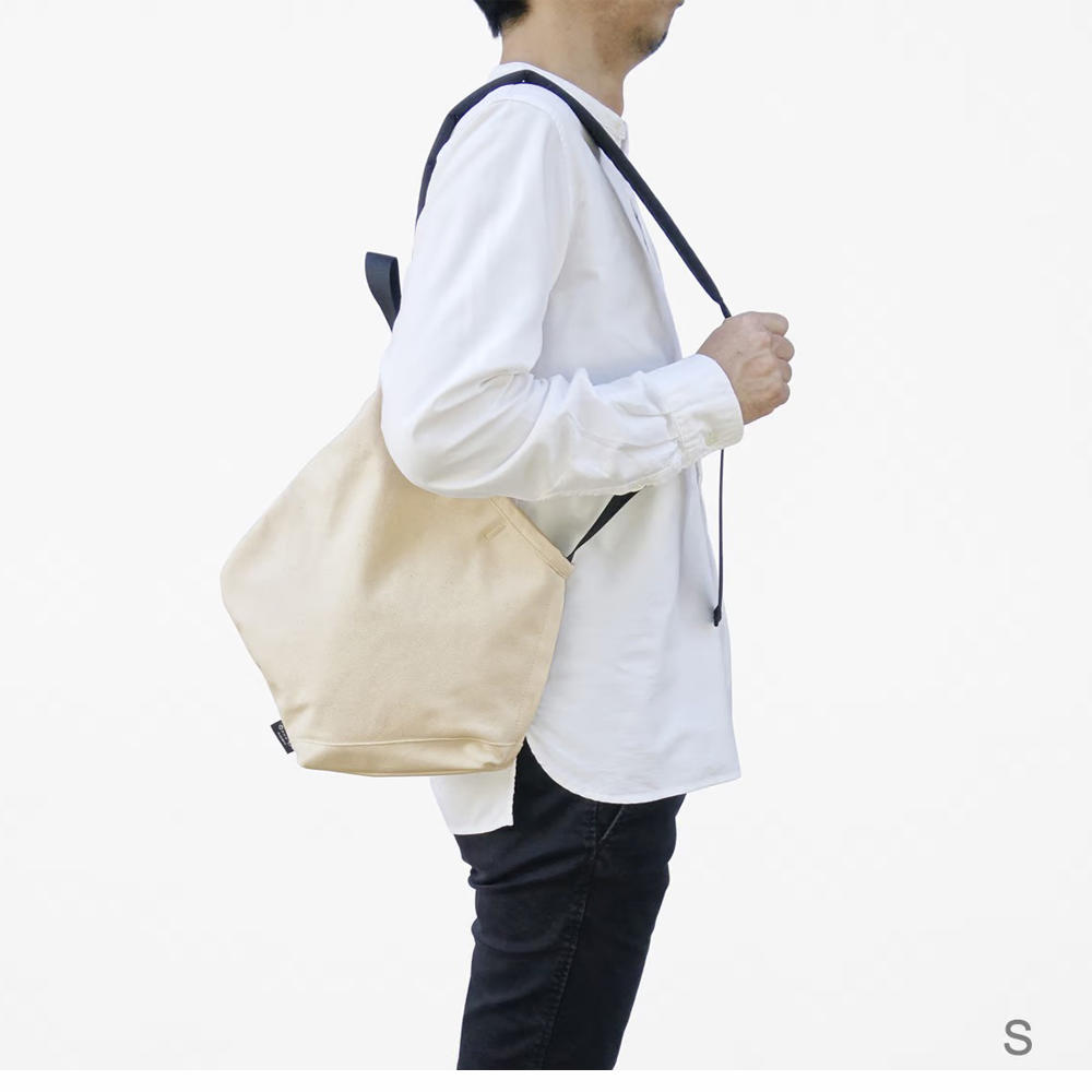 [ROOTOTE×nendo] ruck-tote S / ivory・black .