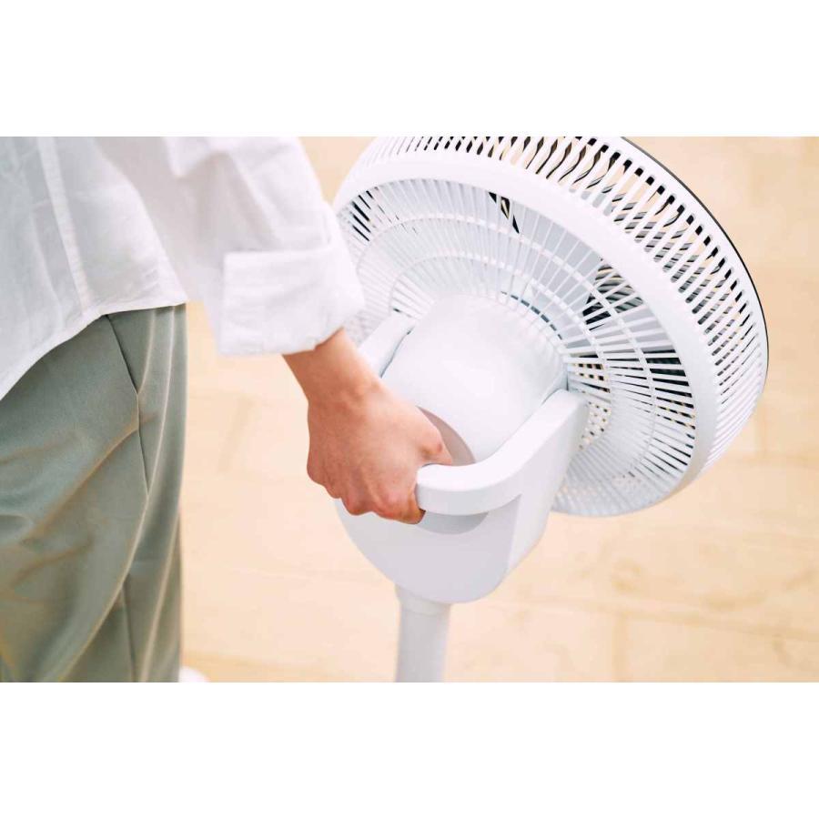 ■duux Whisper Flex Touch WT (White) with remote control, 26 levels, DC motor, touch panel, temperature sensor, electric fan, circulator, stylish, aroma, living room fan, interior TSUTAYA ELECTRICS gift, birthday present